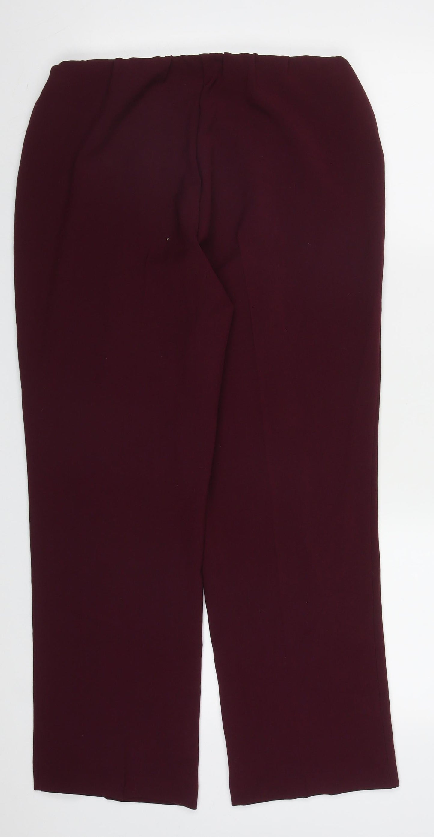 AristA Womens Purple  Polyester Trousers  Size 12 L27 in Regular