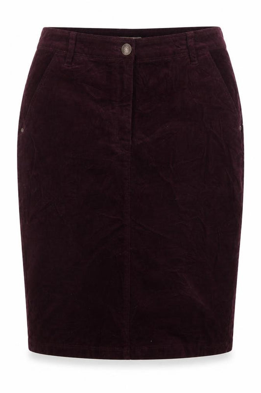 Papaya Womens Purple  Cotton Straight & Pencil Skirt Size 8   Button