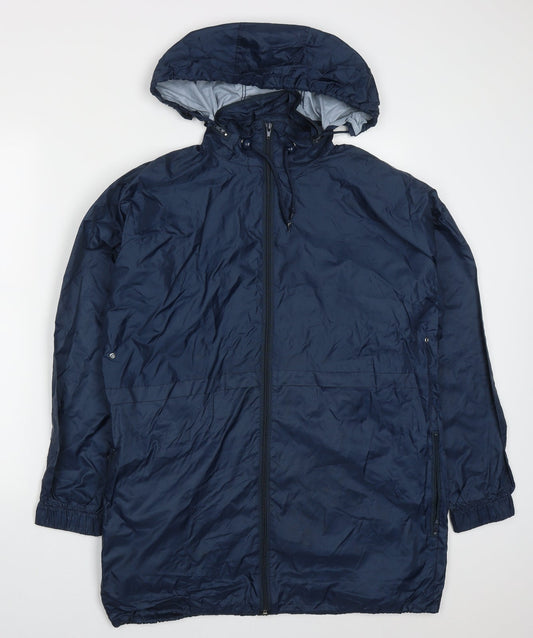 Preworn Womens Blue   Jacket Coat Size 12  Zip