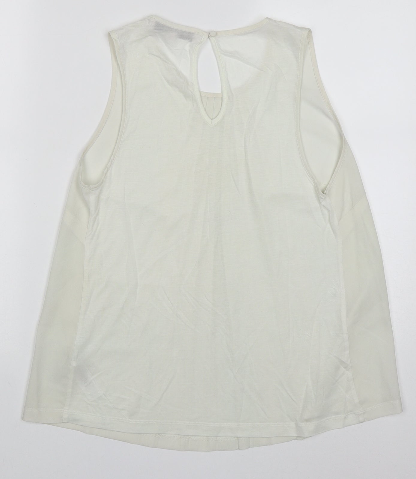 French Connection Womens White  Polyester Basic Tank Size M One Shoulder