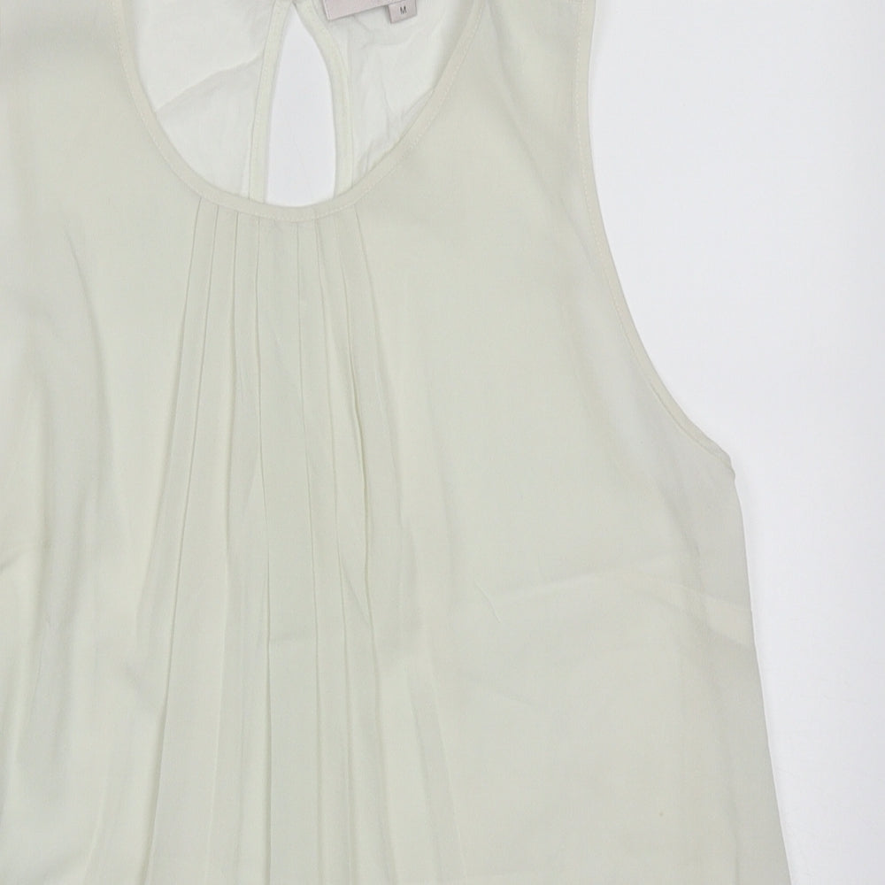 French Connection Womens White  Polyester Basic Tank Size M One Shoulder