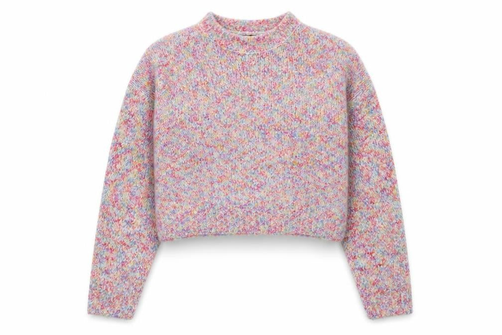 SheIn Womens Multicoloured Geometric Acrylic Pullover Sweatshirt Size M  Pullover