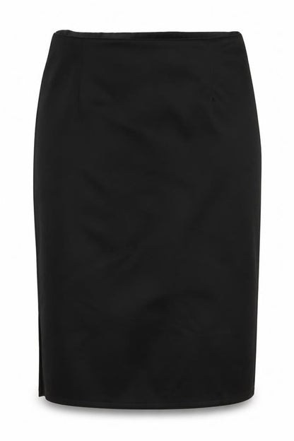 Ozone Womens Black  Polyester A-Line Skirt Size 12   Zip