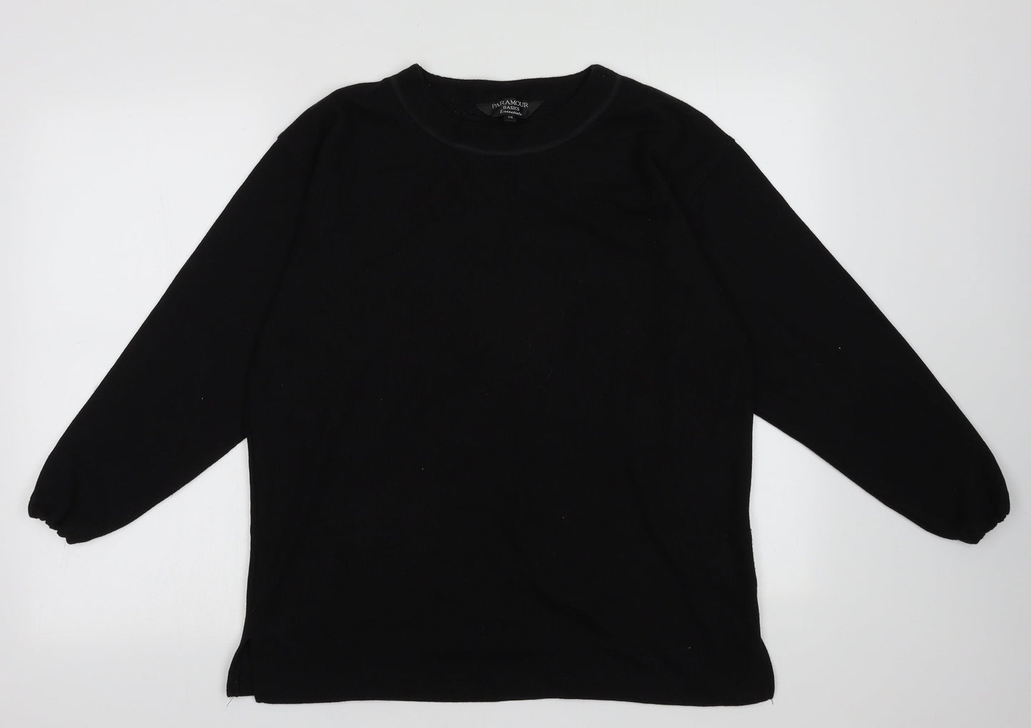 Paramour Womens Black  Polyester Pullover Sweatshirt Size M  Pullover