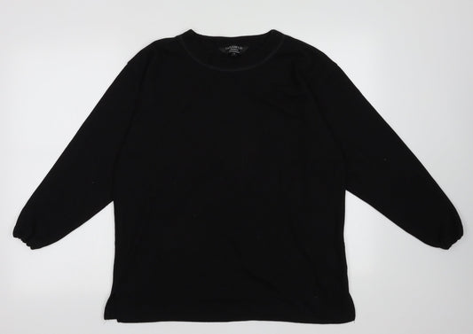 Paramour Womens Black  Polyester Pullover Sweatshirt Size M  Pullover