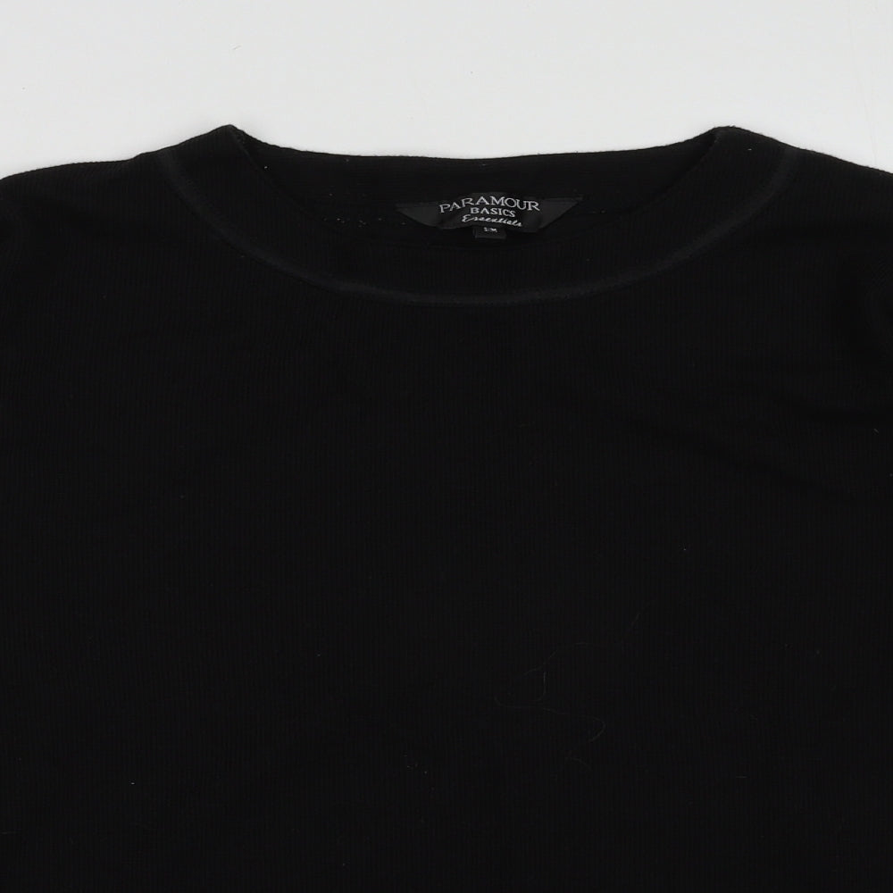 Paramour Womens Black  Polyester Pullover Sweatshirt Size M  Pullover