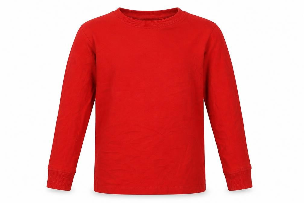 Next Boys Red  Cotton Pullover Sweatshirt Size 6 Years  Pullover