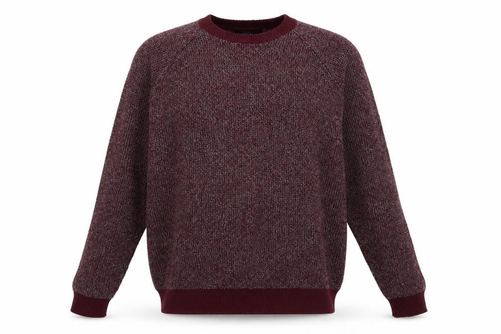 Fabric Mens Purple  Cotton Pullover Sweatshirt Size XL