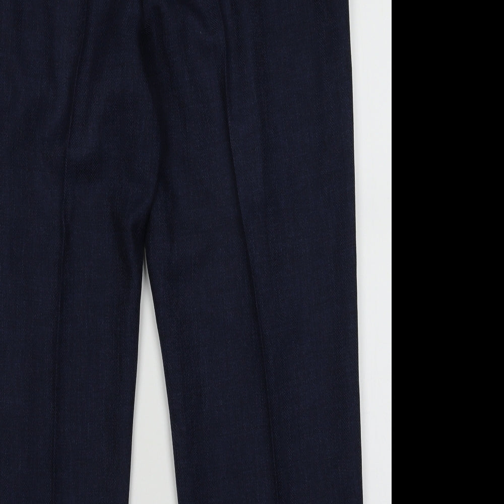 Marks and Spencer Womens Blue  Polyester Trousers  Size 18 L28 in Regular