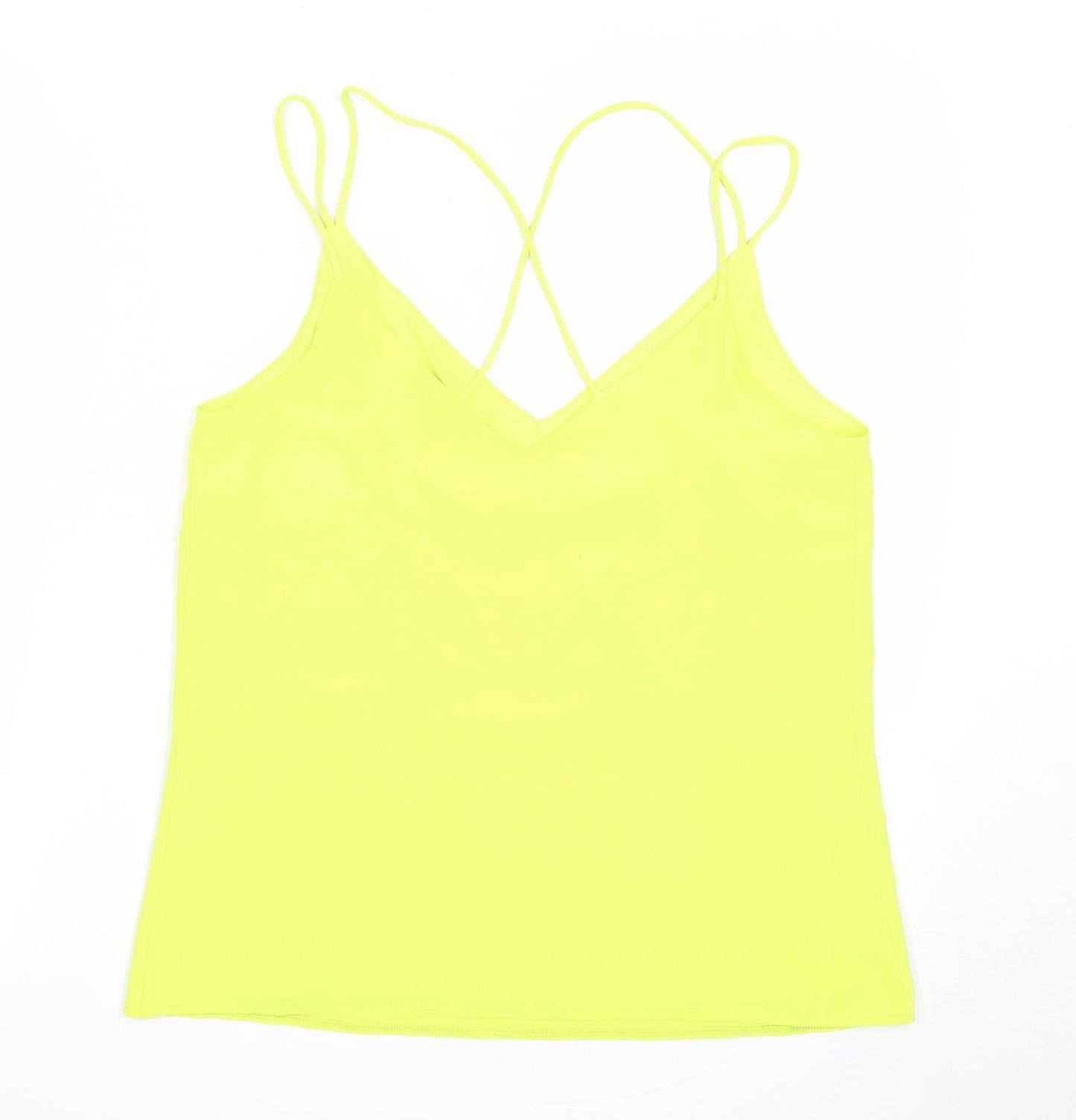 F&F Womens Green  Polyester Camisole Blouse Size 10 V-Neck
