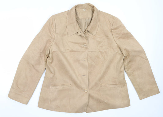 EWM Womens Beige   Jacket  Size 20