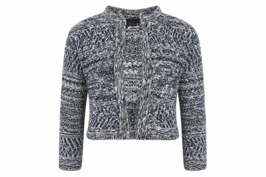 Marks & Spencer Womens Blue Round Neck  Cotton Cardigan Jumper Size S