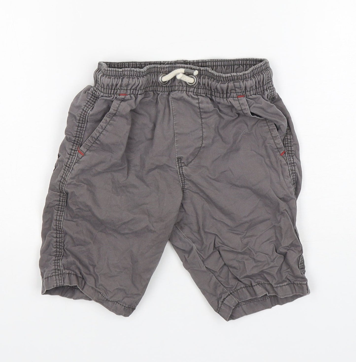NEXT Boys Grey  Cotton Chino Shorts Size 5 Years  Regular