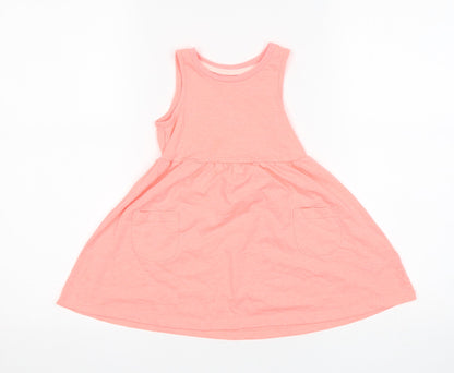 Nutmeg Girls Pink  Polyester A-Line  Size 18-24 Months  Round Neck