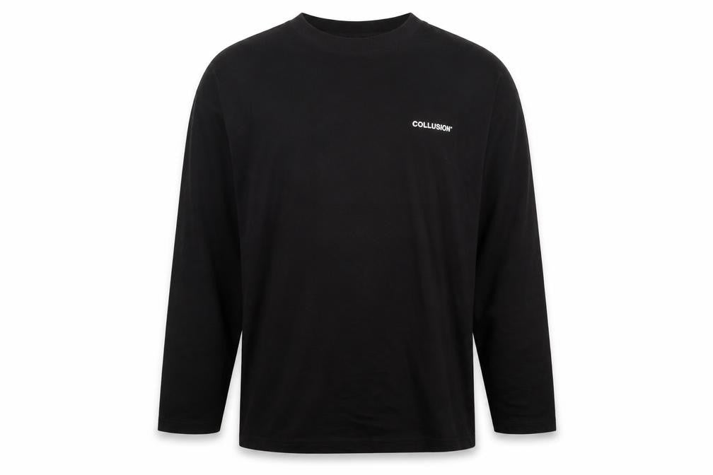 Collusion  Boys Black  Cotton Basic T-Shirt Size S Round Neck