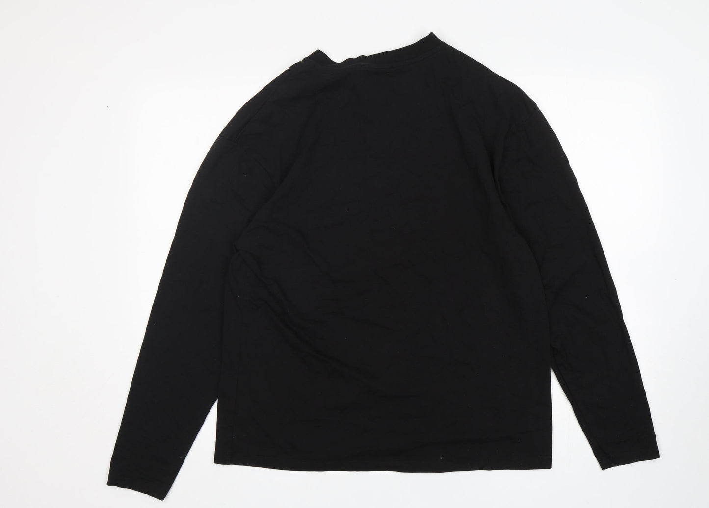 Collusion  Boys Black  Cotton Basic T-Shirt Size S Round Neck