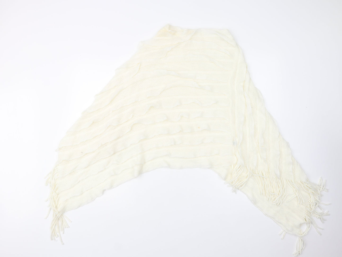 Preworn Womens Ivory   Overcoat Poncho One Size