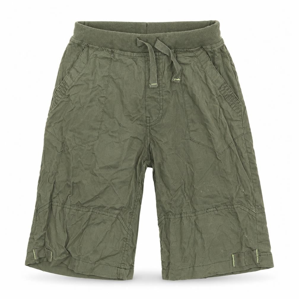 St Bernard Boys Green  Cotton Bermuda Shorts Size 9 Years  Regular Drawstring