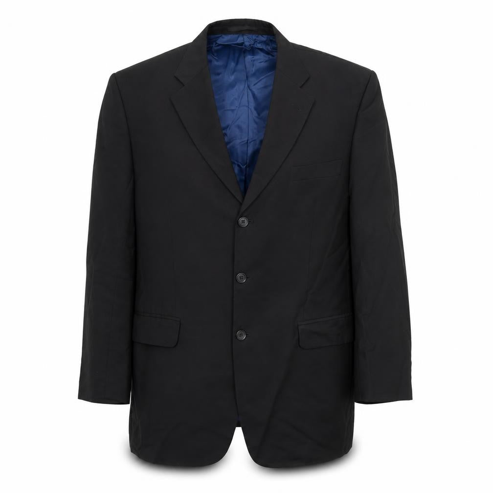 Torre Mens Black  Wool Jacket Suit Jacket Size L