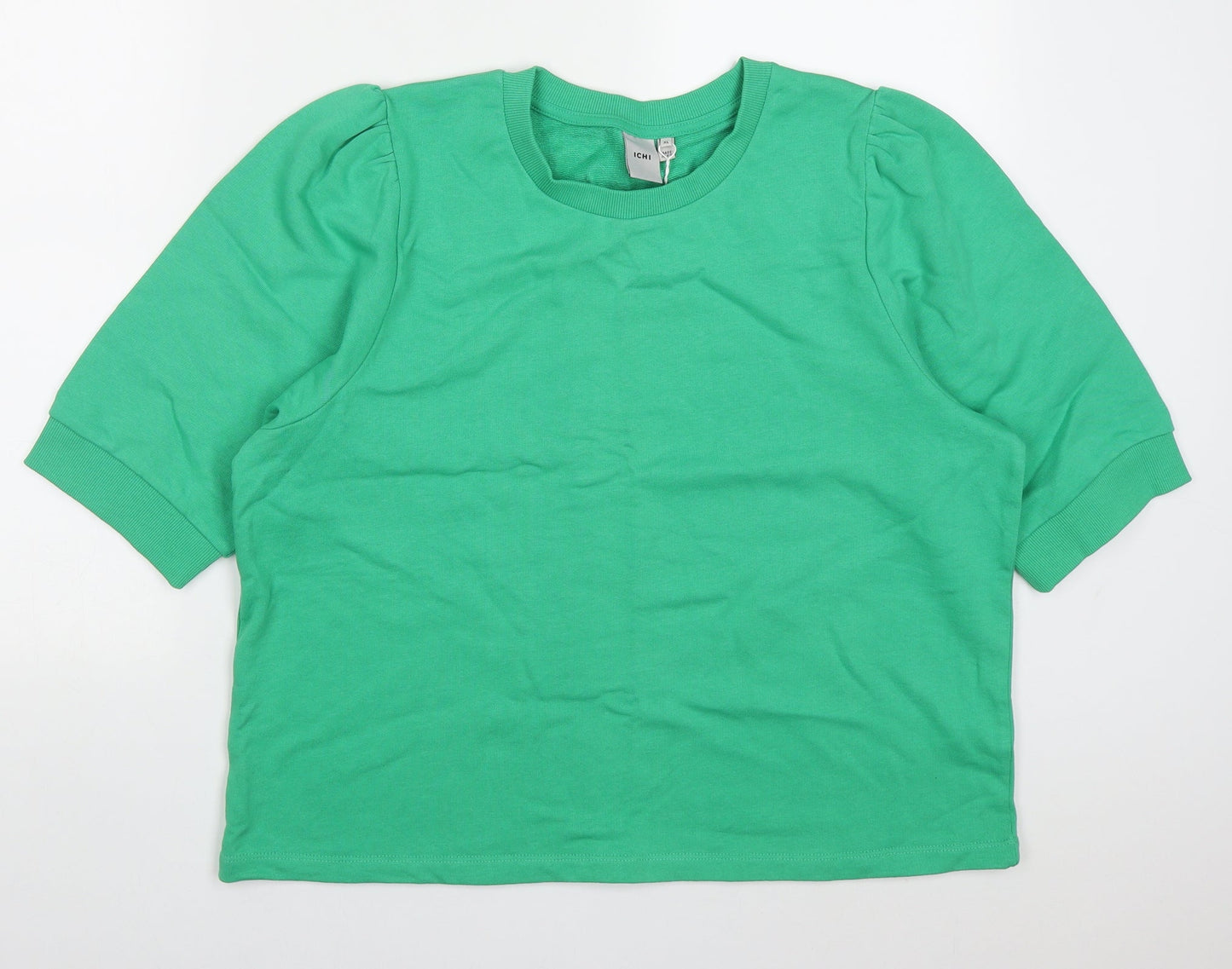 ICHI Womens Gold  Cotton Pullover Sweatshirt Size XL  Pullover