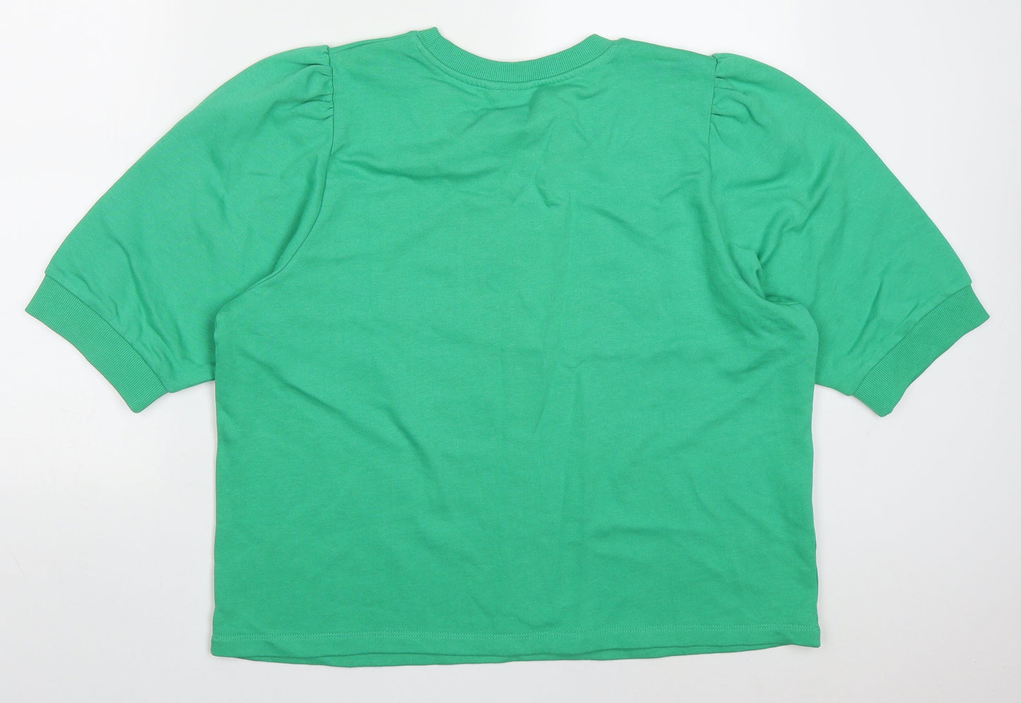 ICHI Womens Gold  Cotton Pullover Sweatshirt Size XL  Pullover