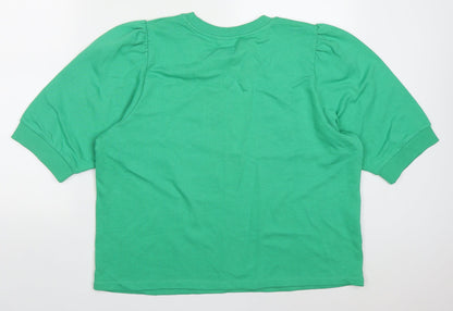 ICHI Womens Gold  Cotton Pullover Sweatshirt Size XL  Pullover