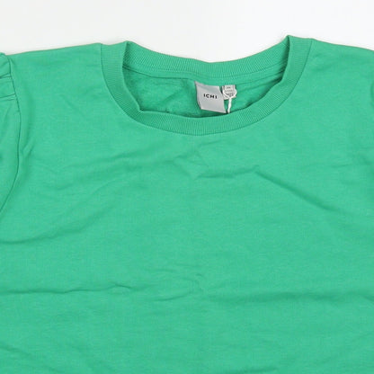 ICHI Womens Gold  Cotton Pullover Sweatshirt Size XL  Pullover