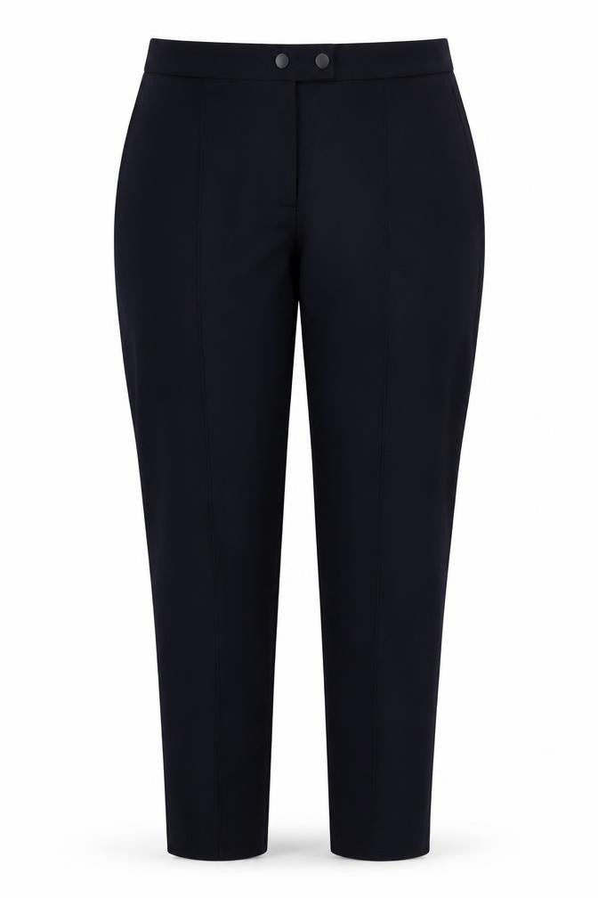 F&F Womens Blue  Polyester Trousers  Size 14 L27 in Regular Button
