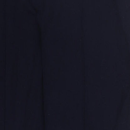 F&F Womens Blue  Polyester Trousers  Size 14 L27 in Regular Button