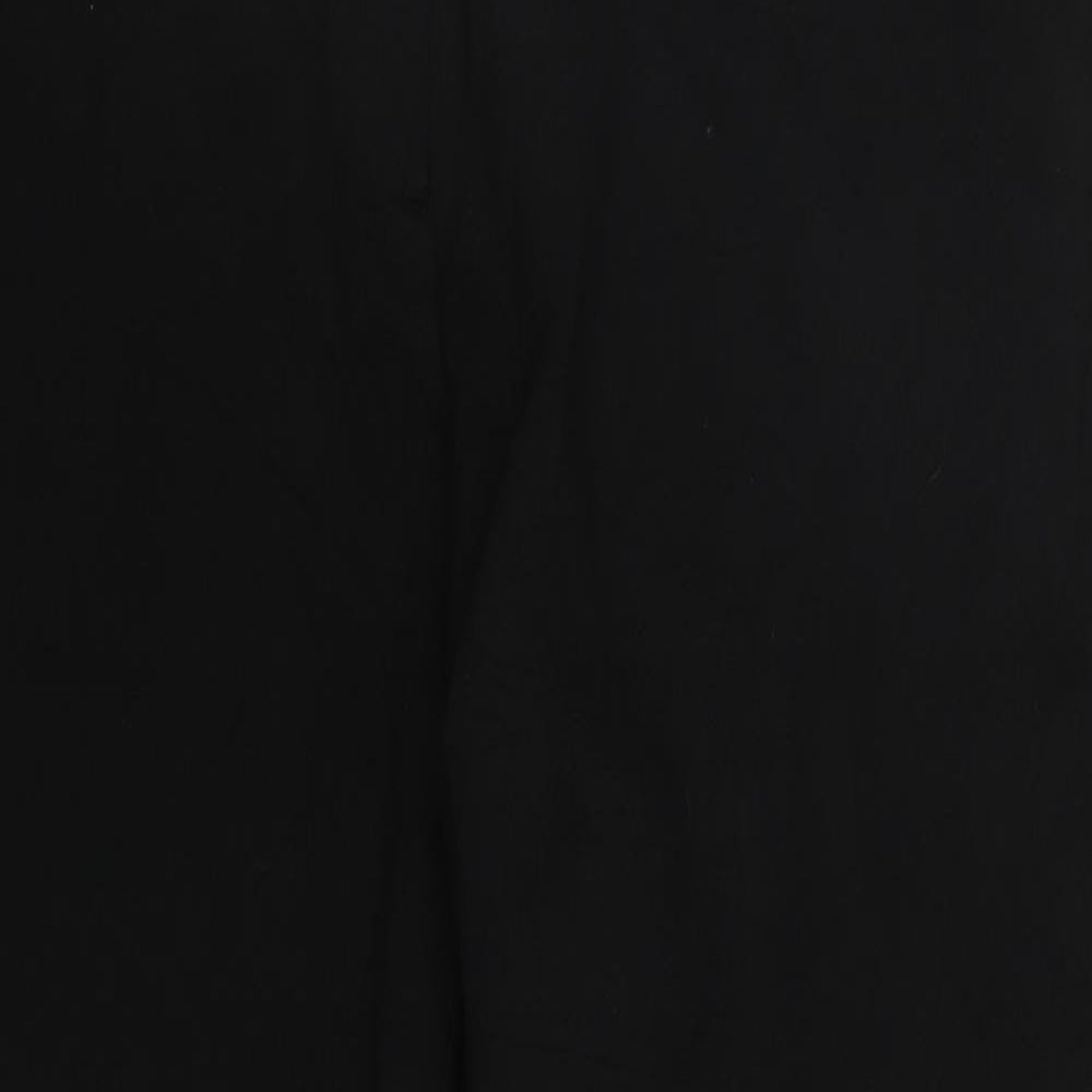 Phase Eight Womens Black  Viscose Trousers  Size 38 in L28 in Regular Button