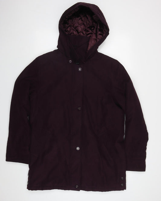 BHS Womens Purple   Jacket Coat Size 12  Zip