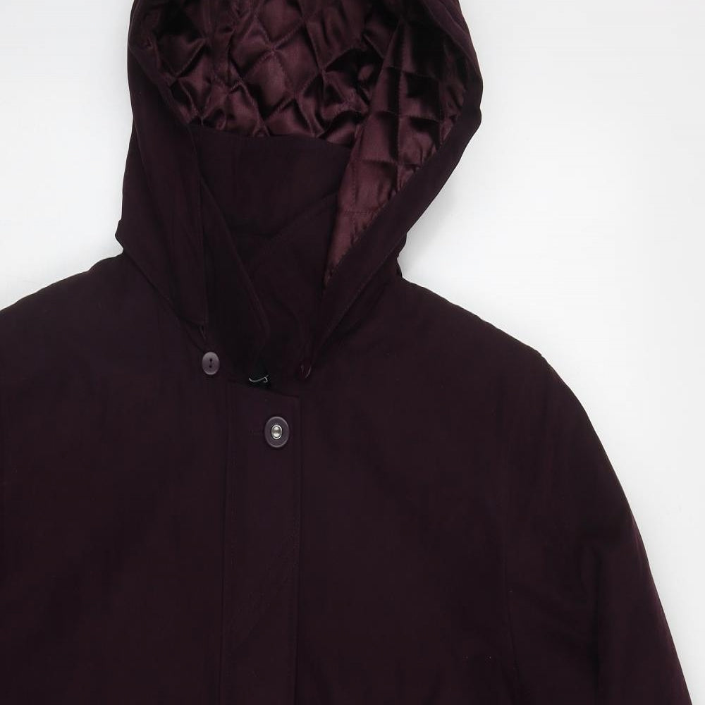 BHS Womens Purple   Jacket Coat Size 12  Zip