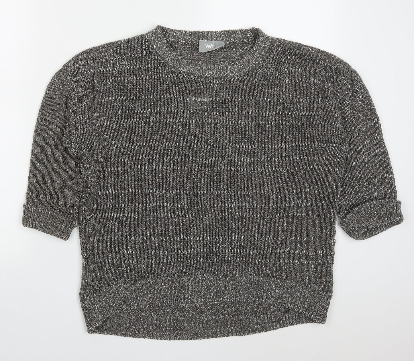 Wallis Womens Grey   Acrylic Pullover Jumper Size L