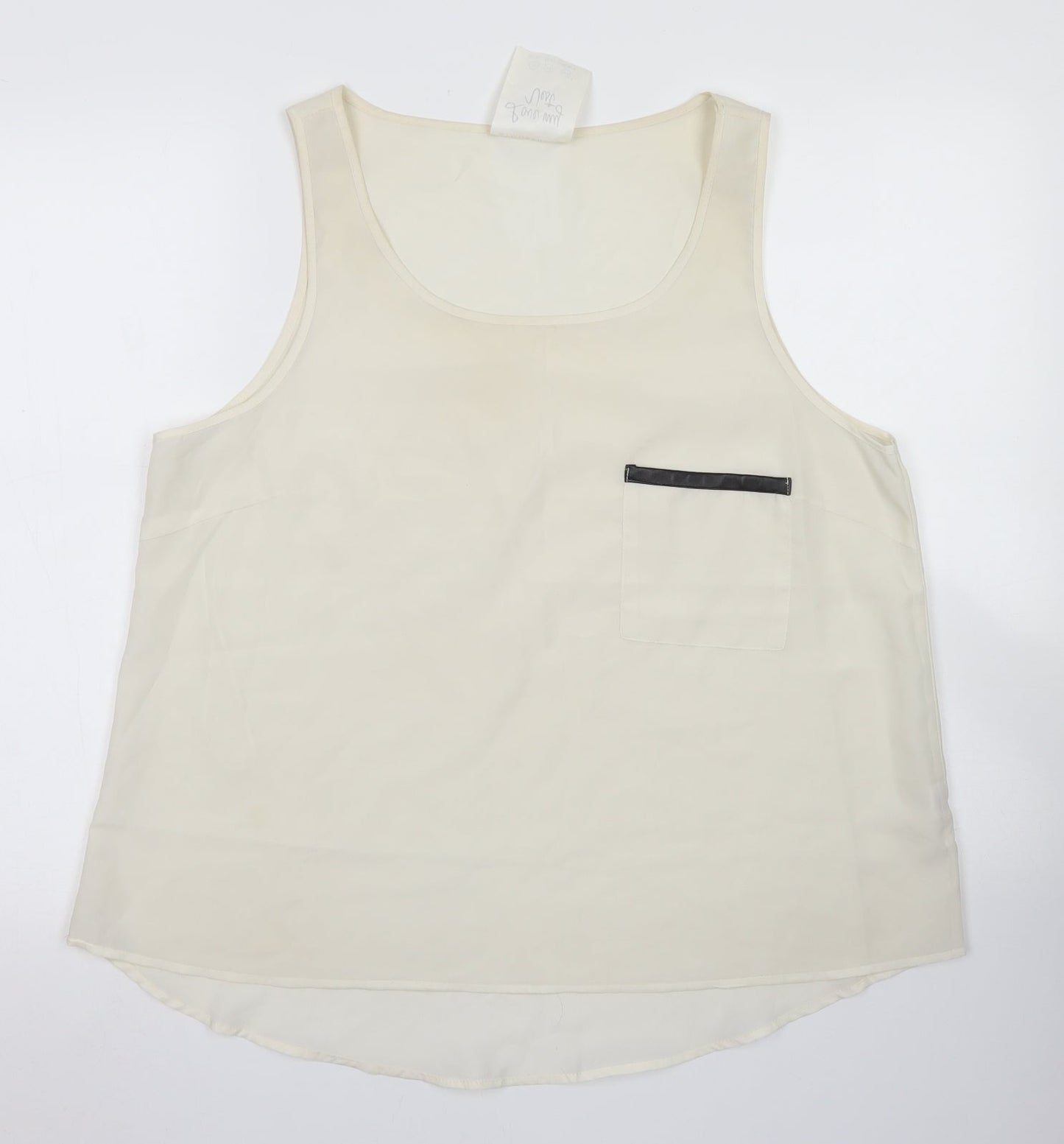 Atmosphere Womens Ivory  Polyester Basic Blouse Size 18 Round Neck