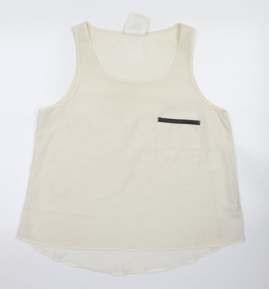 Atmosphere Womens Ivory  Polyester Basic Blouse Size 18 Round Neck