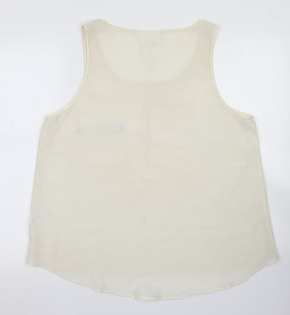 Atmosphere Womens Ivory  Polyester Basic Blouse Size 18 Round Neck