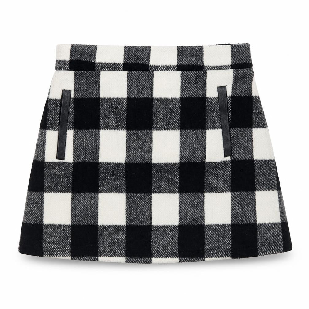 Black Girls Clear  Polyester Flare Skirt Size 4-5 Years  Regular