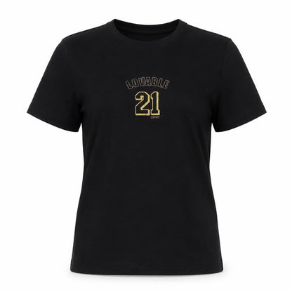 ESPRIT Womens Black  Cotton Basic T-Shirt Size M Crew Neck