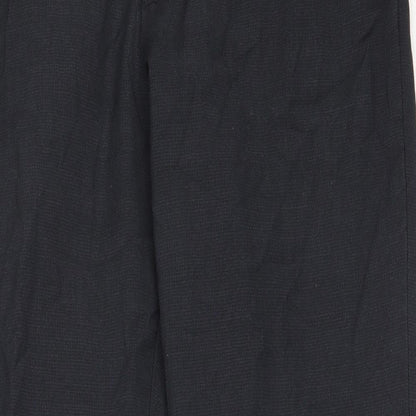 Dimensions Mens Black  Polyester Trousers  Size 34 in L31 in Regular
