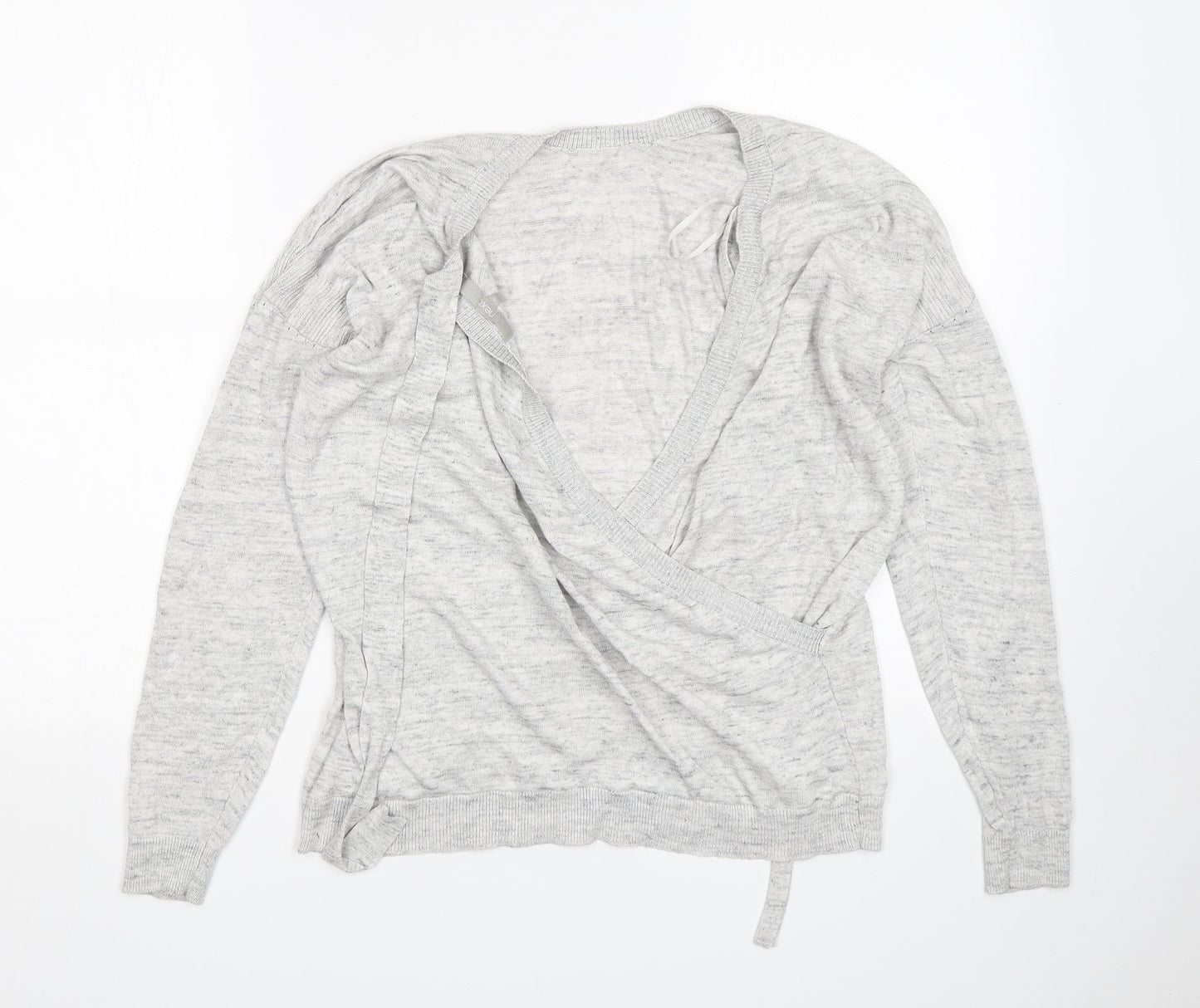 NEXT Womens Grey Round Neck  Viscose Pullover Jumper Size 16