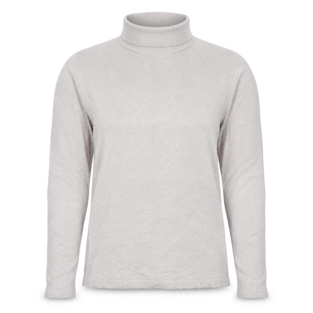 Marks & Spencer Womens Grey Mock Neck  Acrylic Pullover Jumper Size 10