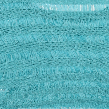 Laura Scott Womens Blue Crew Neck Striped Acrylic Pullover Jumper Size 14
