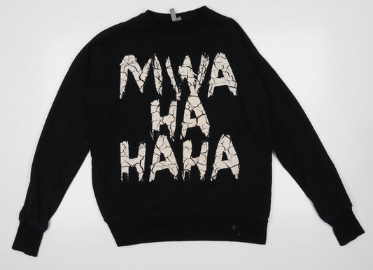 ASOS Womens Black  Coir Pullover Sweatshirt Size 10  Pullover