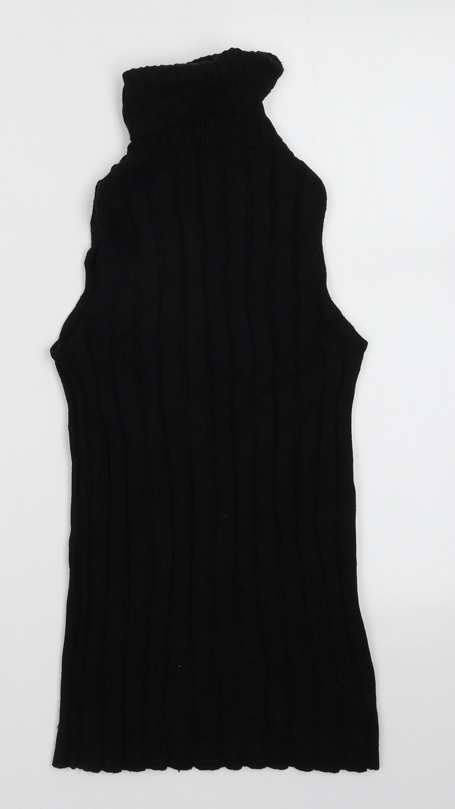 River Island Womens Black  Viscose Pullover Sweatshirt Size 8  Pullover