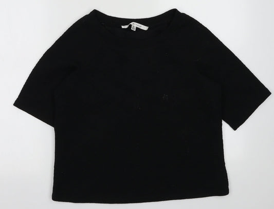 Max Studio Womens Black  Polyester Pullover Sweatshirt Size S  Pullover