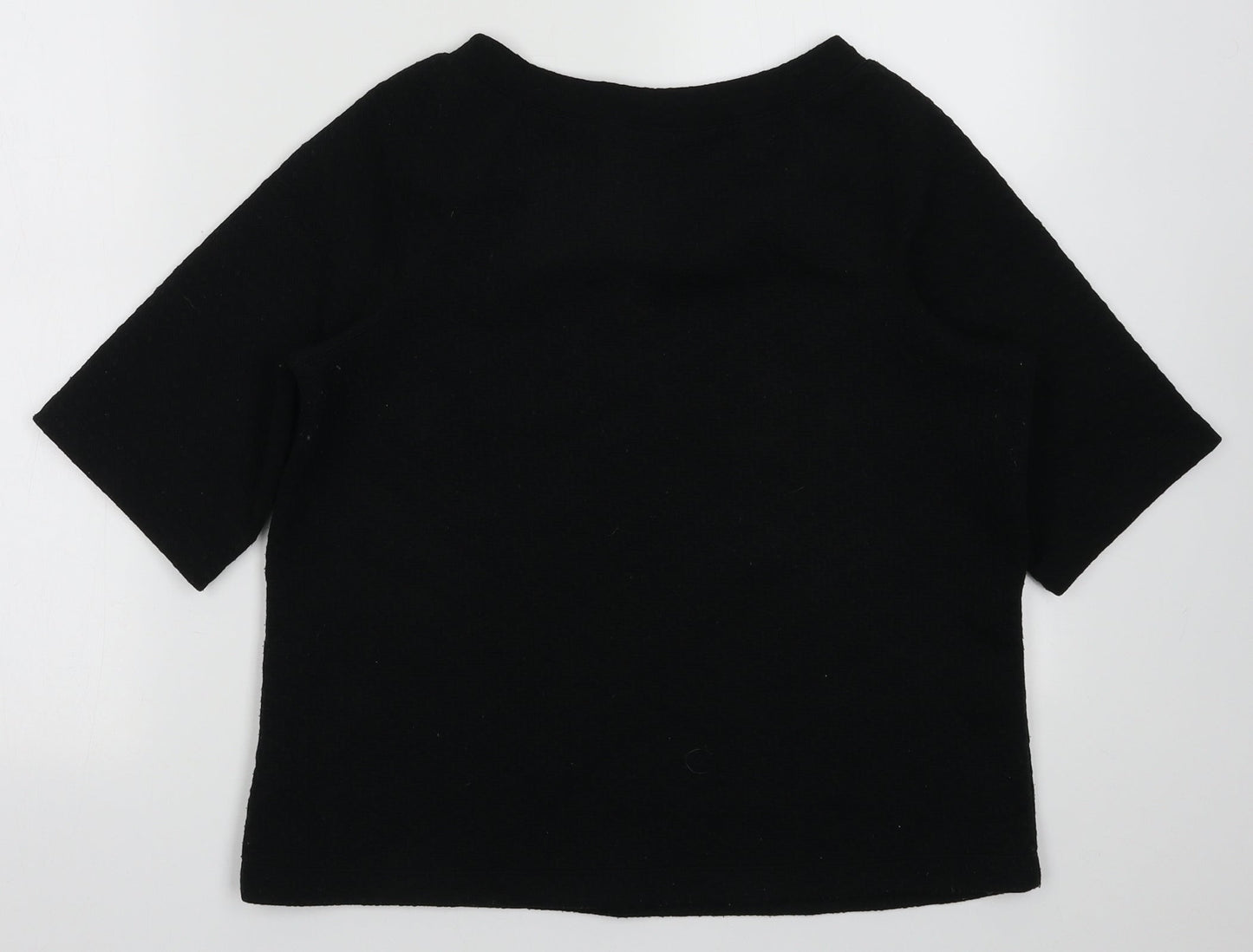 Max Studio Womens Black  Polyester Pullover Sweatshirt Size S  Pullover