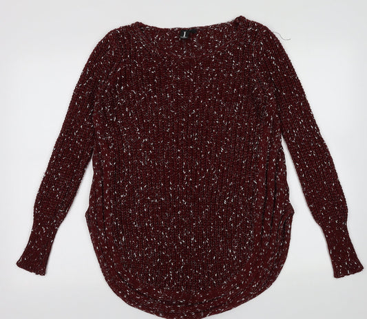 Isabell London Womens Red  Acrylic Pullover Sweatshirt Size 8  Pullover