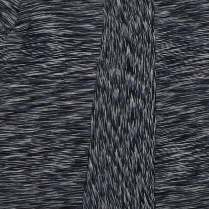 EWM Womens Blue Striped Coir Pullover Sweatshirt Size S  Tie