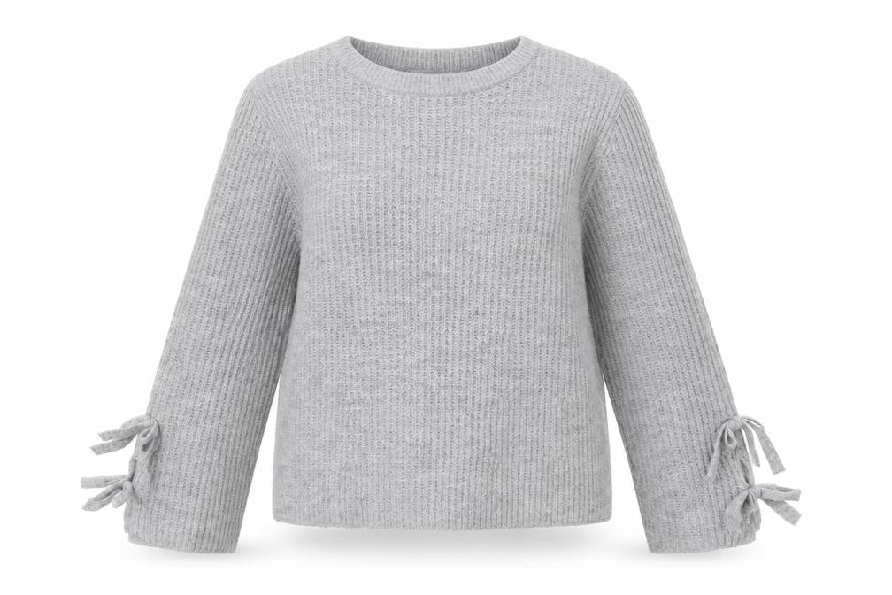 Easy Care Womens Grey  Acrylic  Sweatshirt Size L  Pullover