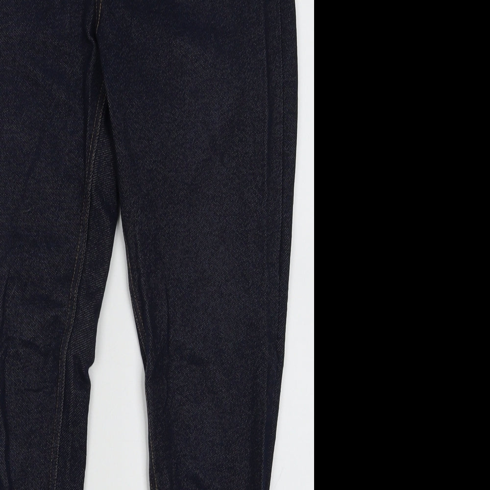 sainsburys Womens Blue  Cotton Jegging Trousers Size 10 L28 in Regular